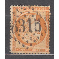Francia - Correo 1870 Yvert 38 Usado