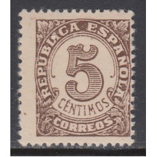 España Variedades 1938 Edifil 745pc ** Mnh  Papel cartulina