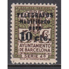 Barcelona Telegrafos 1936 Edifil 10 ** Mnh