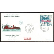 Tierras Australes Sobres Primer Dia FDC Yvert 181 - Barcos Rutas del Norte 1993