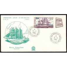 Tierras Australes Sobres Primer Dia FDC Yvert Aereo 85 - Barcos Gauss 1984