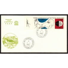 Tierras Australes Sobres Primer Dia FDC Yvert Aereo 89 - Fauna Focas 1985