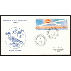 Tierras Australes Sobres Primer Dia FDC Yvert Aereo 114 - Aves Fauna 1990