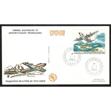 Tierras Australes Sobres Primer Dia FDC Yvert Aereo 128 - Aviones 1993