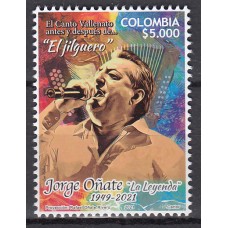 Colombia Correo 2021 Yvert 2262 ** Mnh Jorge Oñate - Música