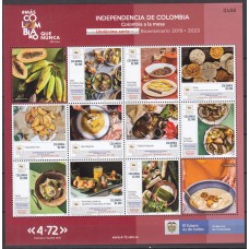Colombia Correo 2021 Yvert 2331/40 ** Mnh XI independencia - Gastronomia