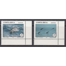 Costa Rica - Correo 1993 Yvert 564/5 ** Mnh  Fauna delfines