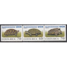 Costa Rica - Correo 1998 Yvert 646A/C ** Mnh  Fauna tortuga