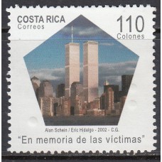 Costa Rica - Correo 2002 Yvert 713 ** Mnh  Torres gemelas