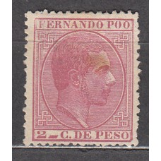 Fernando Poo Sueltos 1882 Edifil 6 (*) Mng