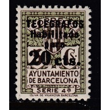 Barcelona Telegrafos 1936 Edifil 12 ** Mnh