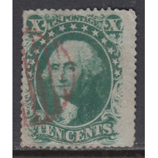 Estados Unidos - Correo 1857-60 Yvert 13 usado