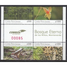 Costa Rica - Correo 2011 Yvert 937/40 ** Mnh  Fauna y flora