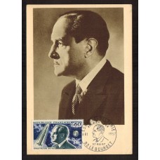 Francia - Carta Postal - Yvert 1526 - Matasello Especial Lebourget 1957