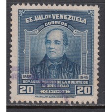 Venezuela - Correo 1947 Yvert 259 usado Personaje