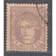 España Clásicos 1870 Edifil 102 Usado