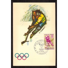 Francia - Carta Postal - Yvert 1544 - Matasellos Especiales Grenoble 1968