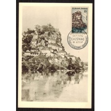 Francia - Carta Postal - Yvert 1127 - Matasellos Especiales Dordogne 1957
