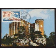 Francia - Carta Postal - Yvert 1486 - Matasellos Especiales Castillos 1966