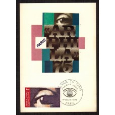 Francia - Carta Postal - Yvert 1830 - Matasellos Especiales Paris 1975
