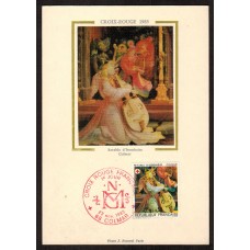 Francia - Carta Postal - Yvert 12392 - Matasellos Especiales Cruz Roja 1985