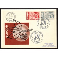 Francia - Carta Postal - Yvert 1455/56 - Matasello Especial - Europa 1965