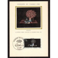 Francia - Carta Postal - Yvert 2078 - Matasello Especial -Día del sello 1980