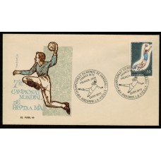 Andorra Francesa Sobres Primer Dia FDC Yvert 201 - handball 1970