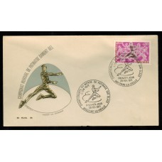 Andorra Francesa Sobres Primer Dia FDC Yvert 209 - patinaje artístico 1971