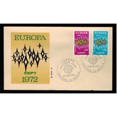 Andorra Francesa Sobres Primer Dia FDC Yvert 217/218 - Europa 1972