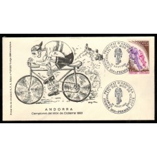 Andorra Francesa Sobres Primer Dia FDC Yvert 288 - Ciclismo 1980