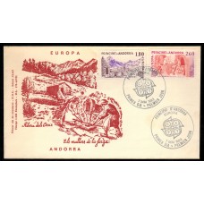 Andorra Francesa Sobres Primer Dia FDC Yvert 313/314 - Europa 1983