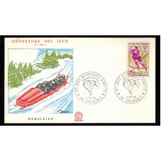 Francia Sobres Primer Dia FDC Yvert 1544 - juegos olimpicos Grenoble 1968