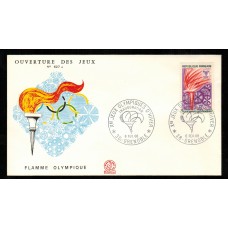 Francia Sobres Primer Dia FDC Yvert 1545 - Juegos Olimpicos Grenoble 1968