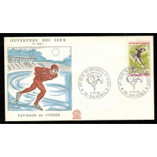 Francia Sobres Primer Dia FDC Yvert 1546 - Juegos Olimpicos Grenoble 1968