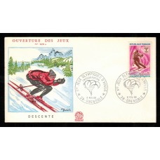 Francia Sobres Primer Dia FDC Yvert 1547 - Juegos Olimpicos Grenoble 1968
