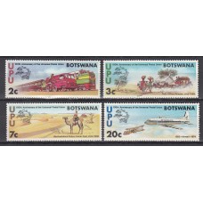 Botswana Correo Yvert 262/65 ** Mnh Centenario UPU - Avion - Tren