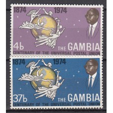 Gambia Correo 1974 Yvert 293/94 ** Mnh Centenario UPU