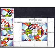 Aruba Correo Yvert 540/43+Hoja 8 ** Mnh Upaep