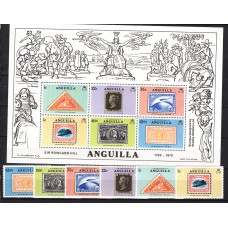 Anguilla Correo Yvert 316/21+Hoja 25 ** Mnh UPU