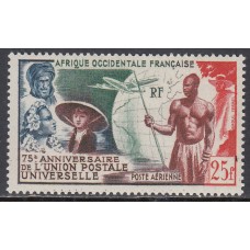 Africa Occidental Francesa Aereo Yvert 15 ** Mnh 75 Aniversario UPU