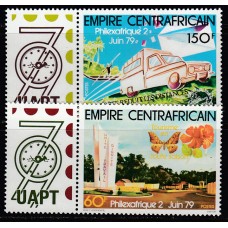 Centroafrica - Correo Yvert 387A/8A ** Mnh Philefrance