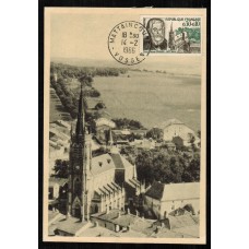 Francia - Carta Postal - Yvert 1470 - Mattaincourt Vosges - Paris 1966