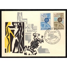 Francia - Carta Postal - Yvert 1521/1522 - Europa Strasbourg 1967