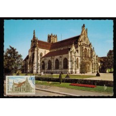 Francia - Carta Postal - Yvert 1582 - Religión - Iglesia de Brou Paris 1969