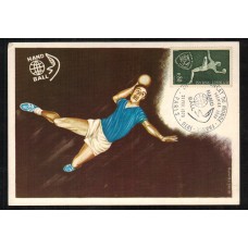Francia - Carta Postal - Yvert 1629 - Handball Paris 1970