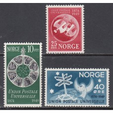 Noruega - Correo 1949 Yvert 314/16 ** Mnh 75 Aniversario UPU
