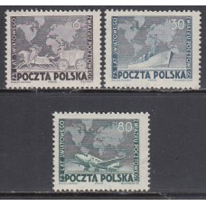 Polonia - Correo 1949 Yvert 554/56 ** Mnh 75 Aniversario UPU