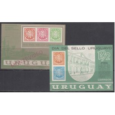 Uruguay - Hojas Yvert 22/23 ** Mnh Dia del Sello