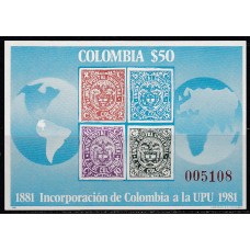 Colombia - Hojas Yvert 37 ** Mnh UPU